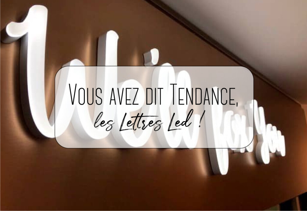 les lettres led