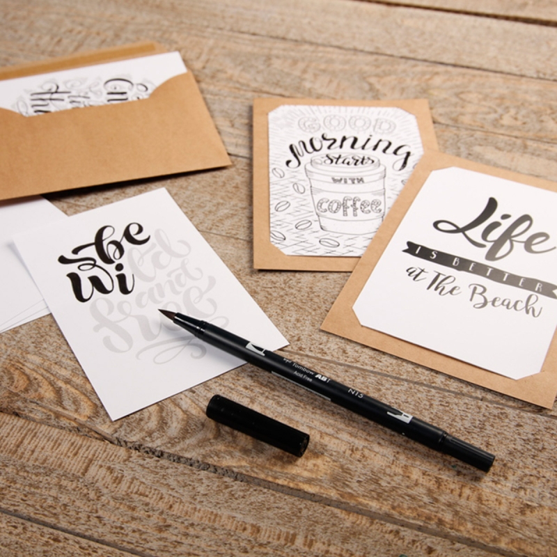 Lettering carte