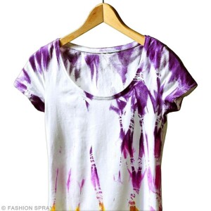 Tutoriel customisation de t-shirt tie and dye