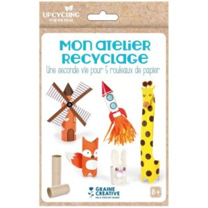 Kit créatif Mon atelier recyclage - Rouleaux de papier toilette tendances DIY