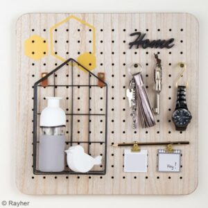 Pegboard en bois - 40 x 40 cm